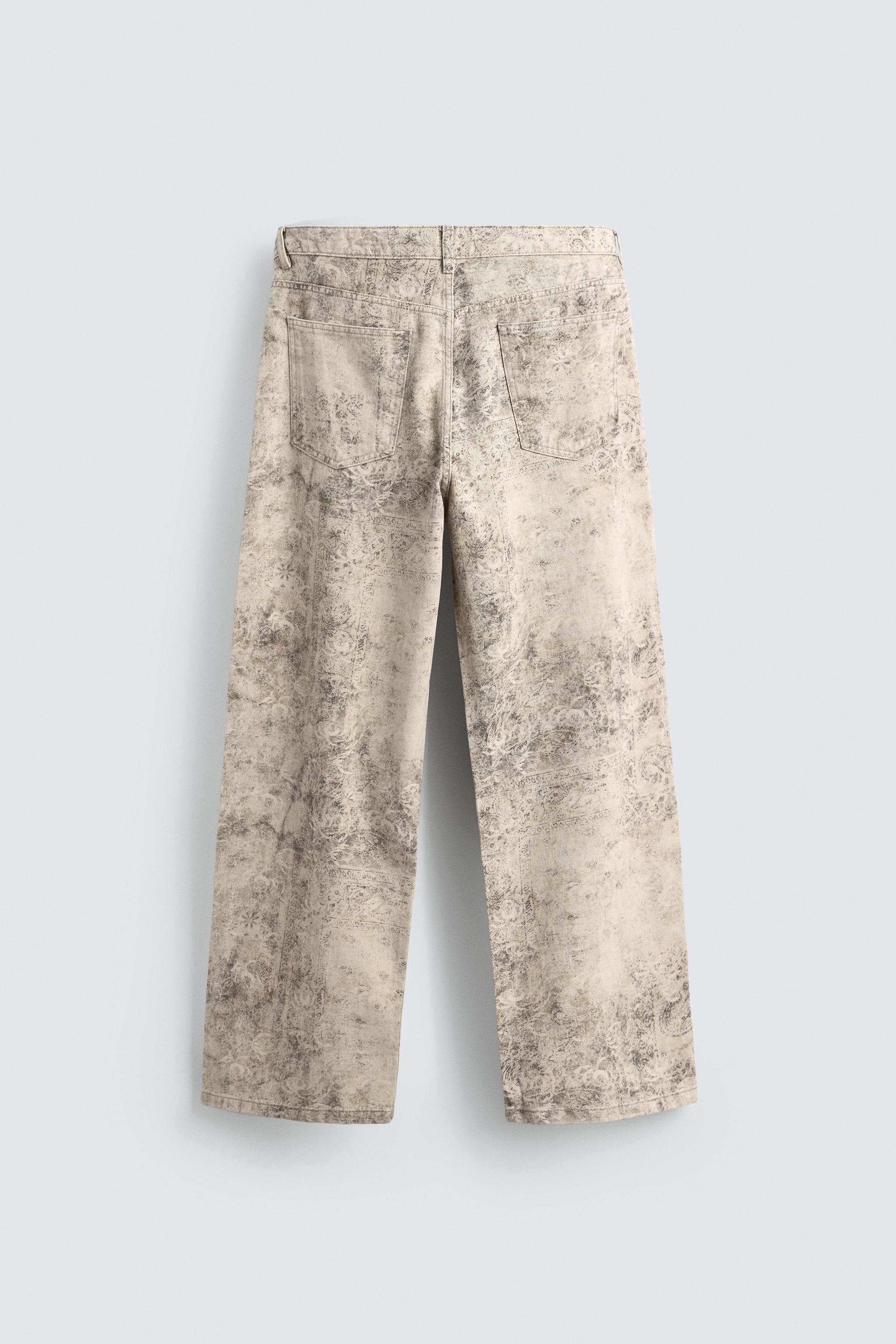 ABSTRACT PRINT BAGGY FIT PANTS
