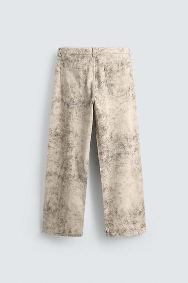 ABSTRACT PRINT BAGGY FIT TROUSERS - Printed by Zara - Image 7