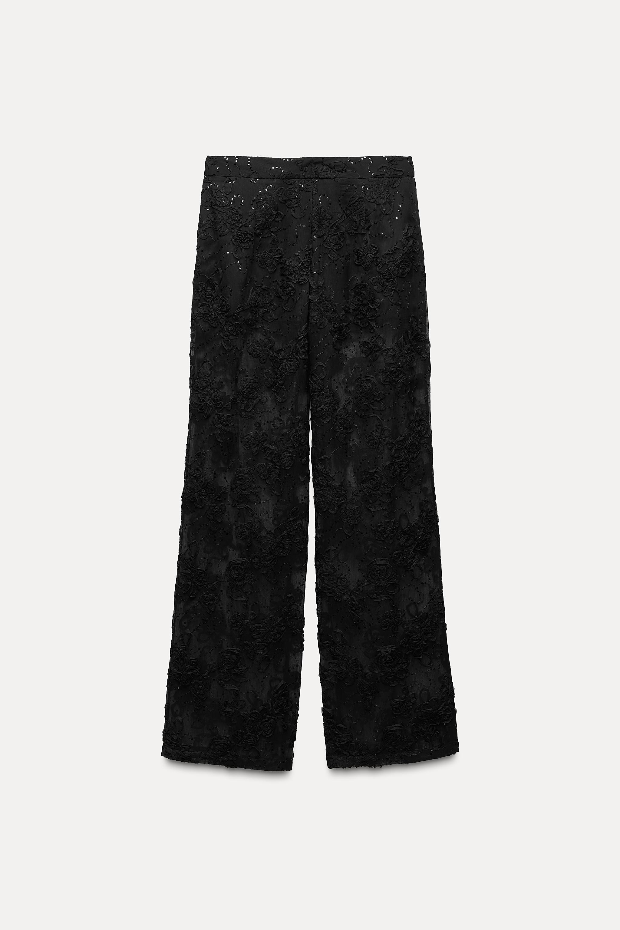 Sequin trousers zara online