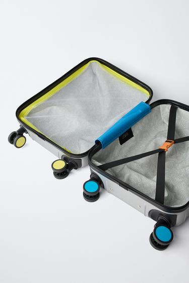 MULTICOLOURED TRAVEL SUITCASE - Grey by Zara - Image 5
