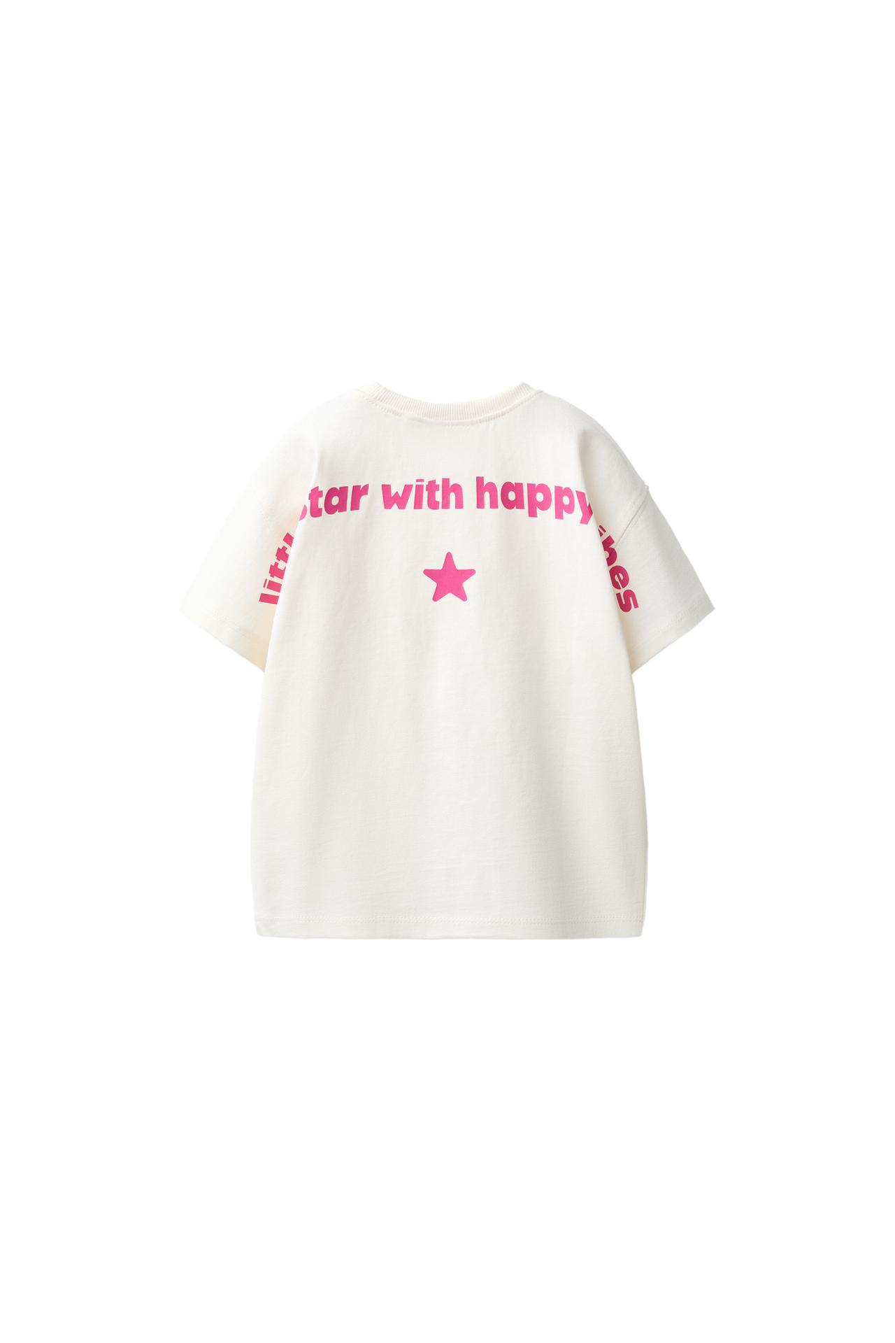 TEXT PRINT T-SHIRT — White