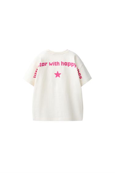 TEXT PRINT T-SHIRT — White 2
