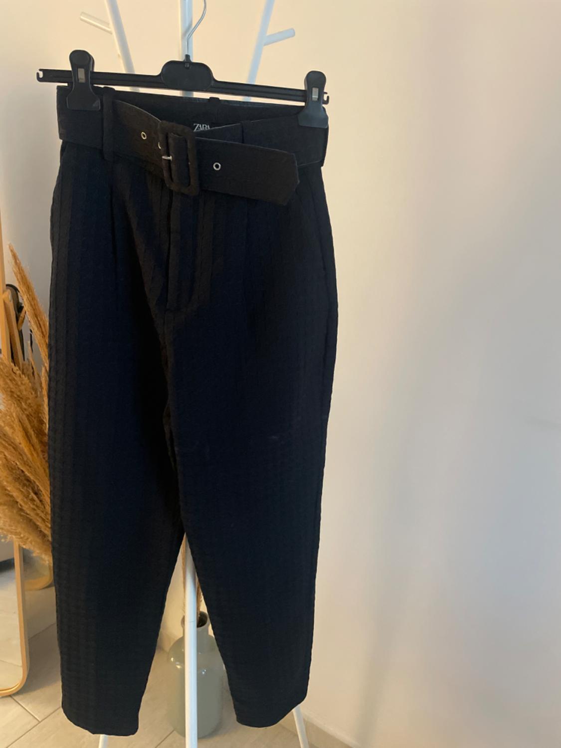 JACQUARD TROUSERS WITH BELT