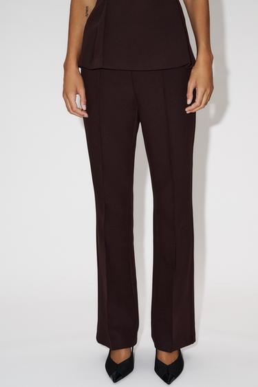 FLARE PANTS — Burgundy 1