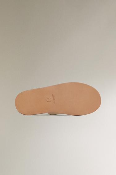 FLAT OPEN SILK SLIPPERS - White by Zara - Image 5