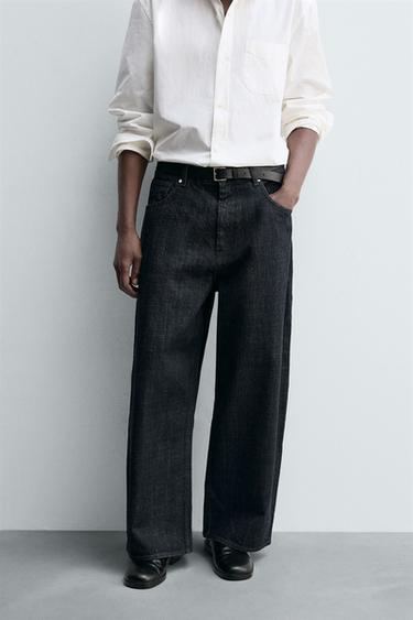 JEANS WIDE FIT - Azul de Zara