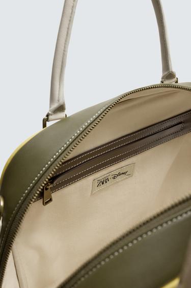 LEATHER SHOPPER BAG HARRY LAMBERT FOR ZARA X DISNEY - Brown by Zara - Image 6