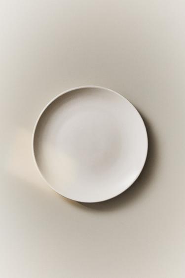 STONEWARE DESSERT PLATE - White by Zara - Image 4