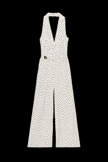 MONO HALTER LUNARES - Crudo / Marrón de Zara - Imagen 0