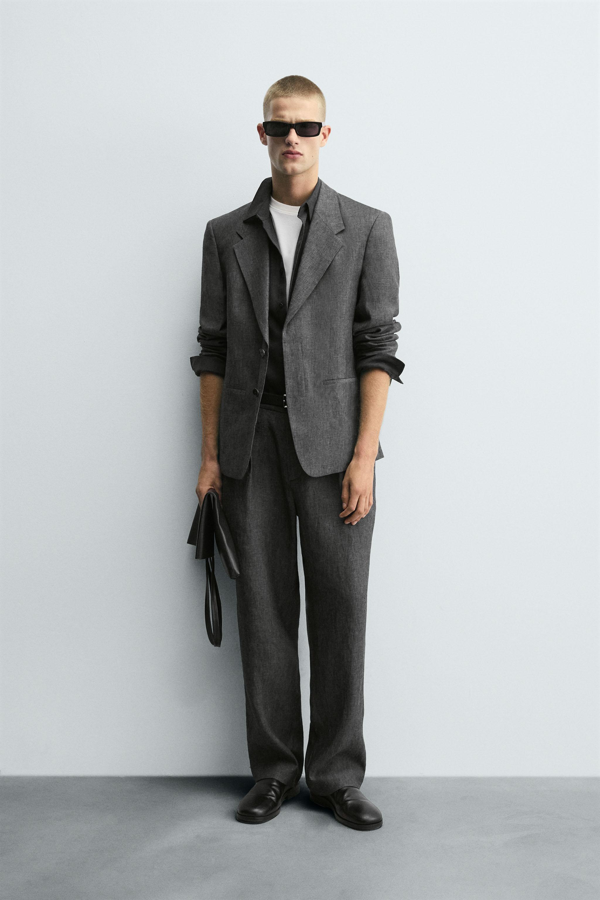 ZARA カシミヤボディスーツ グレーマール S チェック柄スーツパンツ - グレーマール | ZARA Japan / 日本