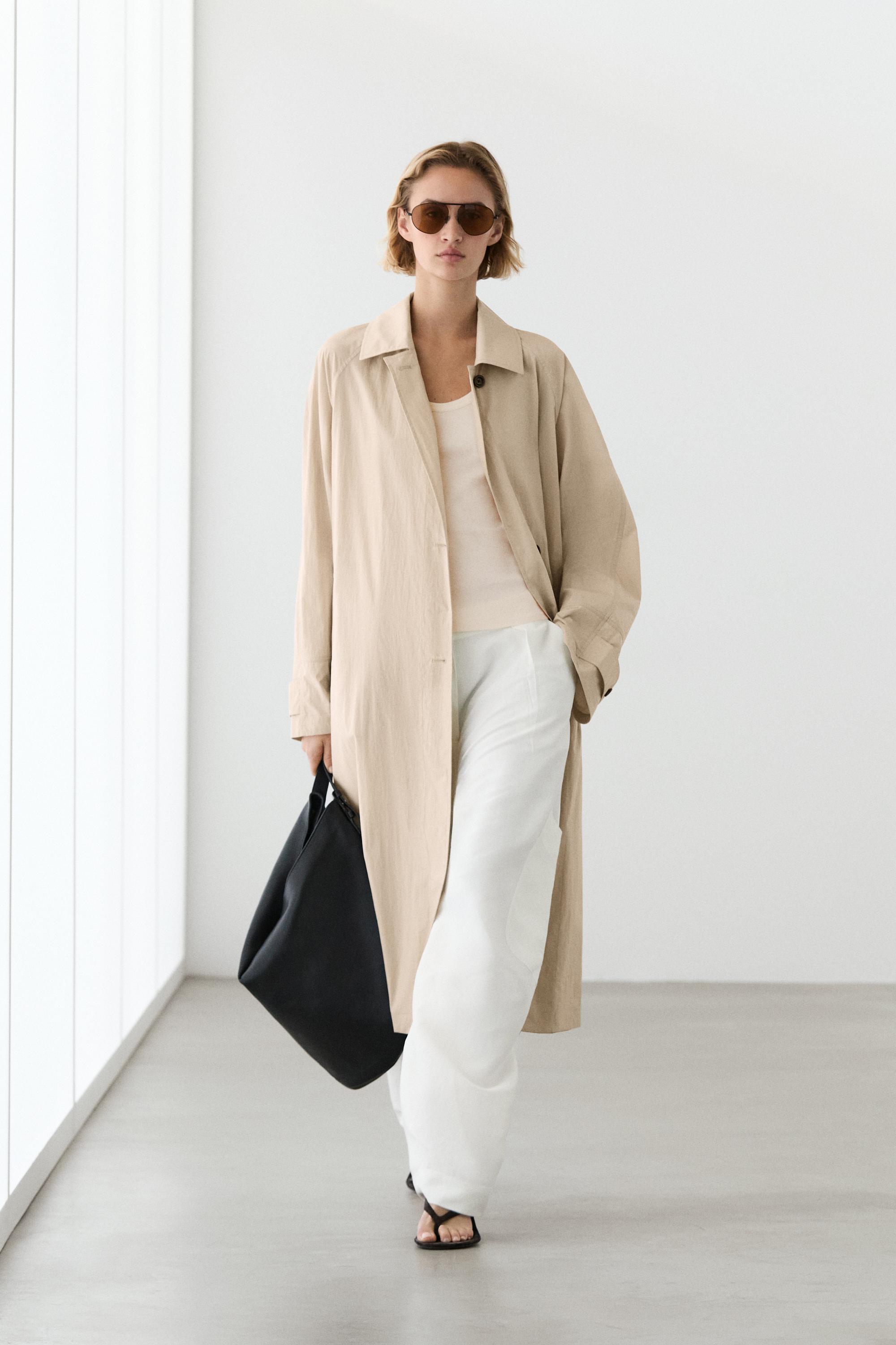 Long flowing trench coat — 318