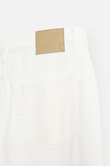 JEAN STRAIGHT FIT COTON - CHANVRE - Blanc cassé de Zara - Image 9
