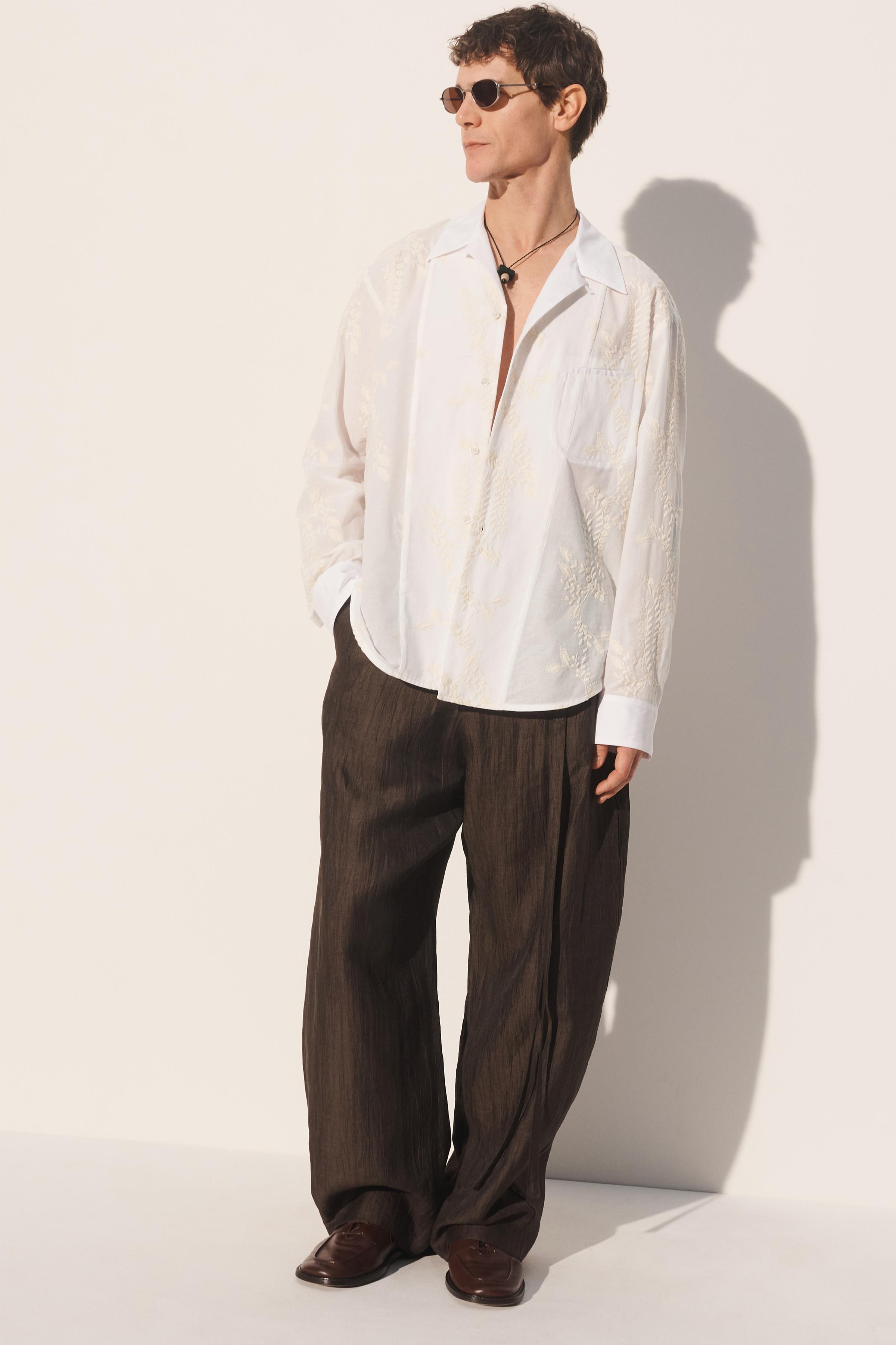 CHEMISE RELAXED FIT BRODERIES