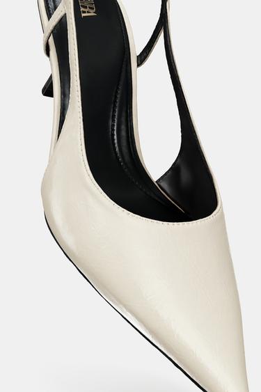 CHAUSSURES À TALONS OUVERTES À L'ARRIÈRE - Écru de Zara - Image 6