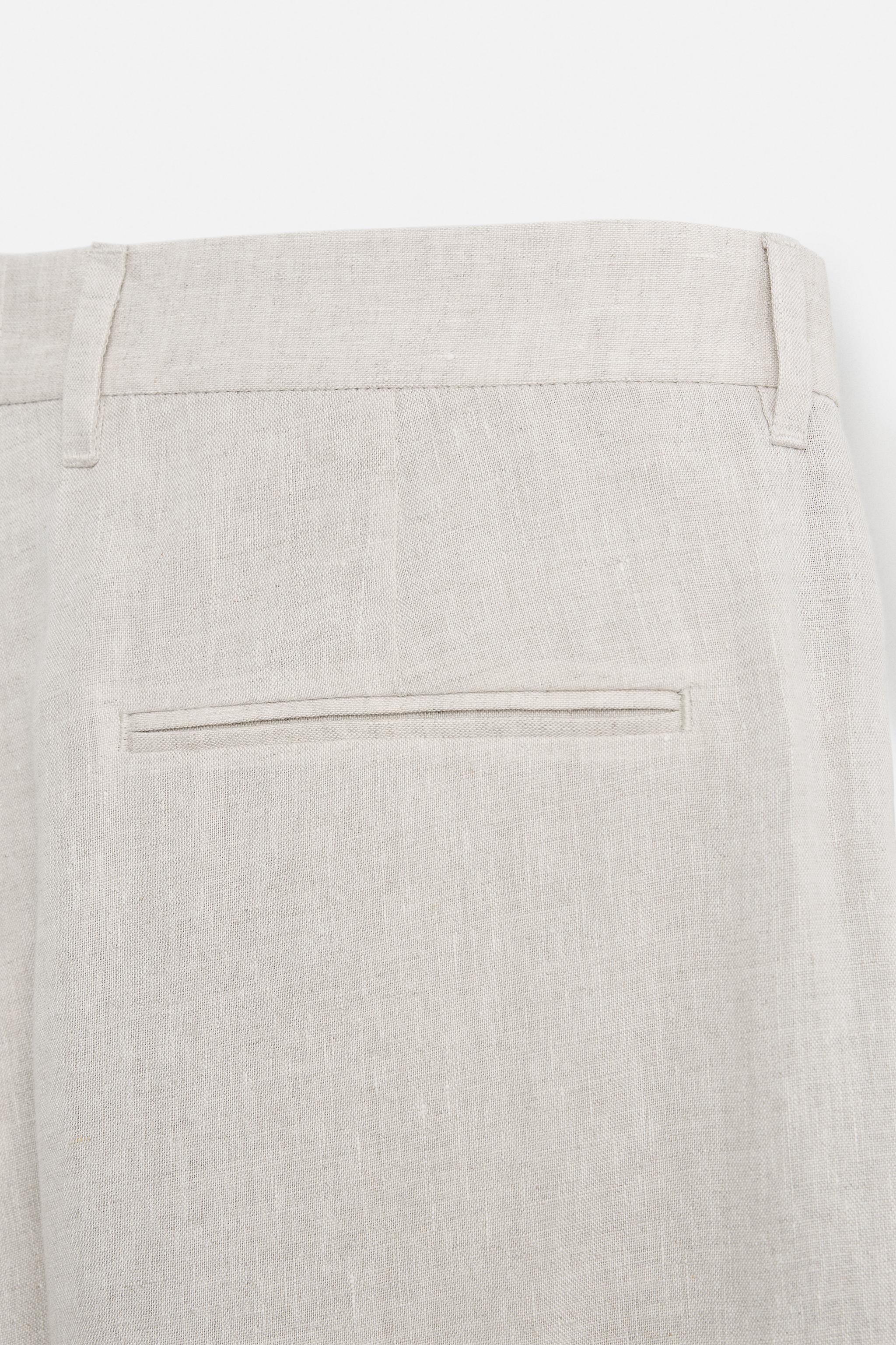 PANTALON DE COSTUME 100 % LIN
