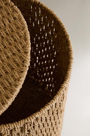 PANIER ROND COUVERCLE - Beige clair de Zara - Image 2