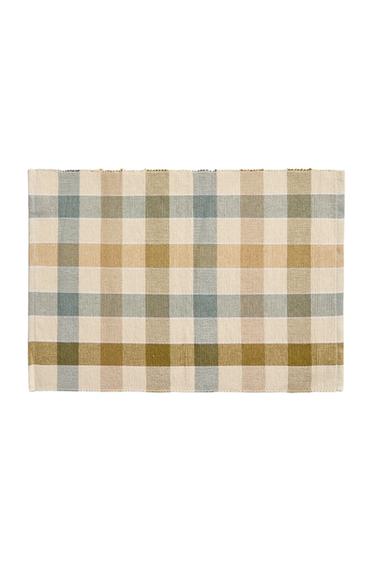 CHECK NEEDLECORD PLACEMAT - Blue by Zara