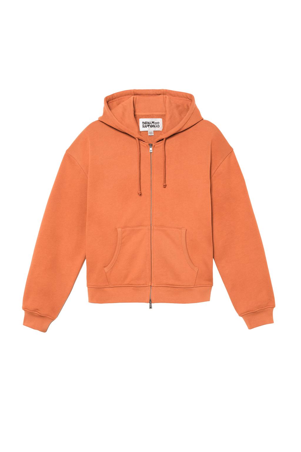 CROPPED FIT ZIP-UP HOODIE