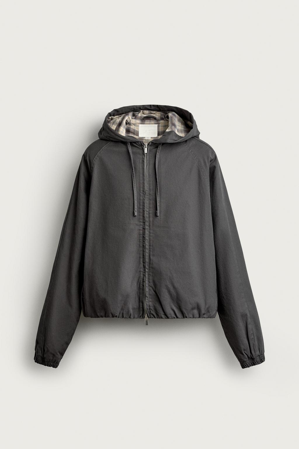 CONTRAST PADDED HOODIE JACKET