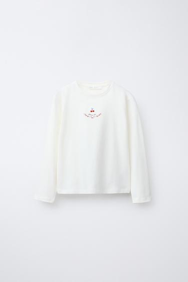 2-6 YEARS/ CHERRY TEXTURE PYJAMAS - Ecru by Zara - Image 1