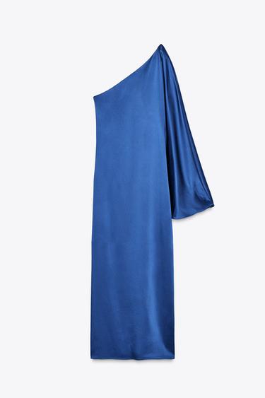 ASYMMETRISCHES KLEID - ZW COLLECTION - Blau von Zara