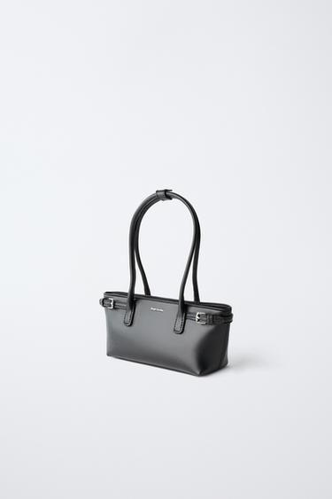 SAC PORTÉ ÉPAULE À BOUCLES - Noir de Zara - Image 1