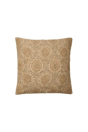Zara LINEN CUSHION COVER - Light beige