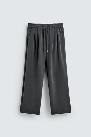 PANTALÓN JOGGER LAVADO SOFT - Azul / Gris de Zara