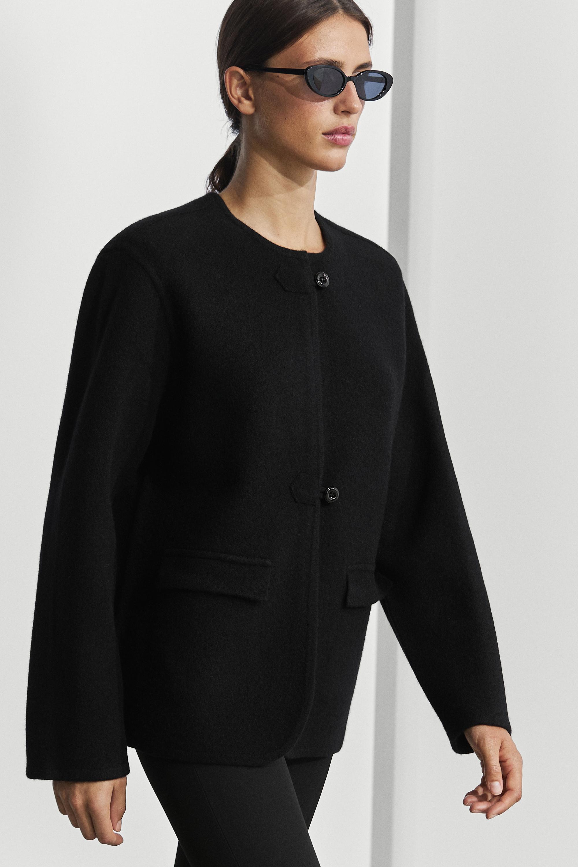 100% Wool Knit Cardigan with Button Details