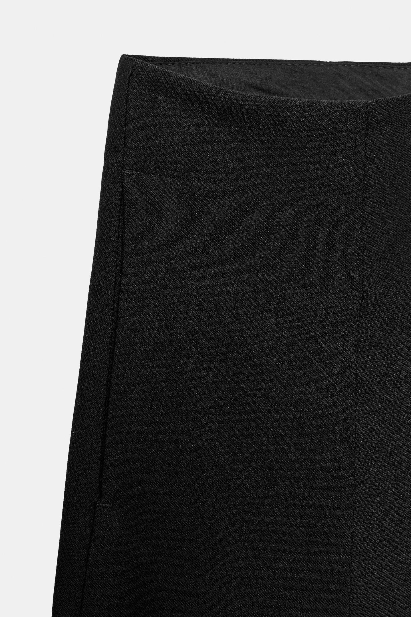 Женские брюки Zara ZW Collection Volume, цвет: Чёрный — фото 8
