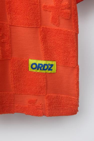POLO EFFET ÉPONGE LOGO - Orange de Zara - Image 3