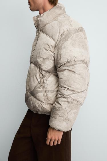 ABSTRACT PRINT PUFFER JACKET - Printed by Zara - Image 5