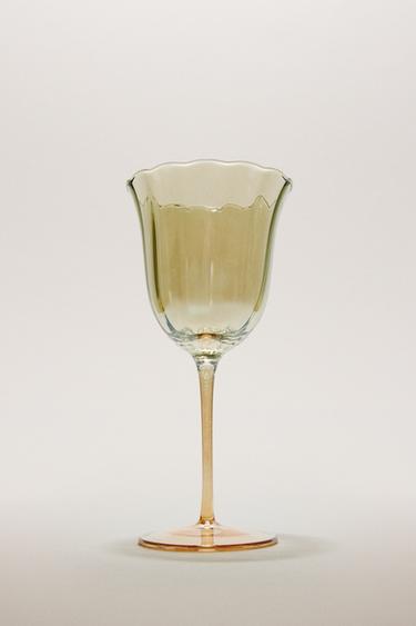 FLARED WINE GLASS - Blue by Zara