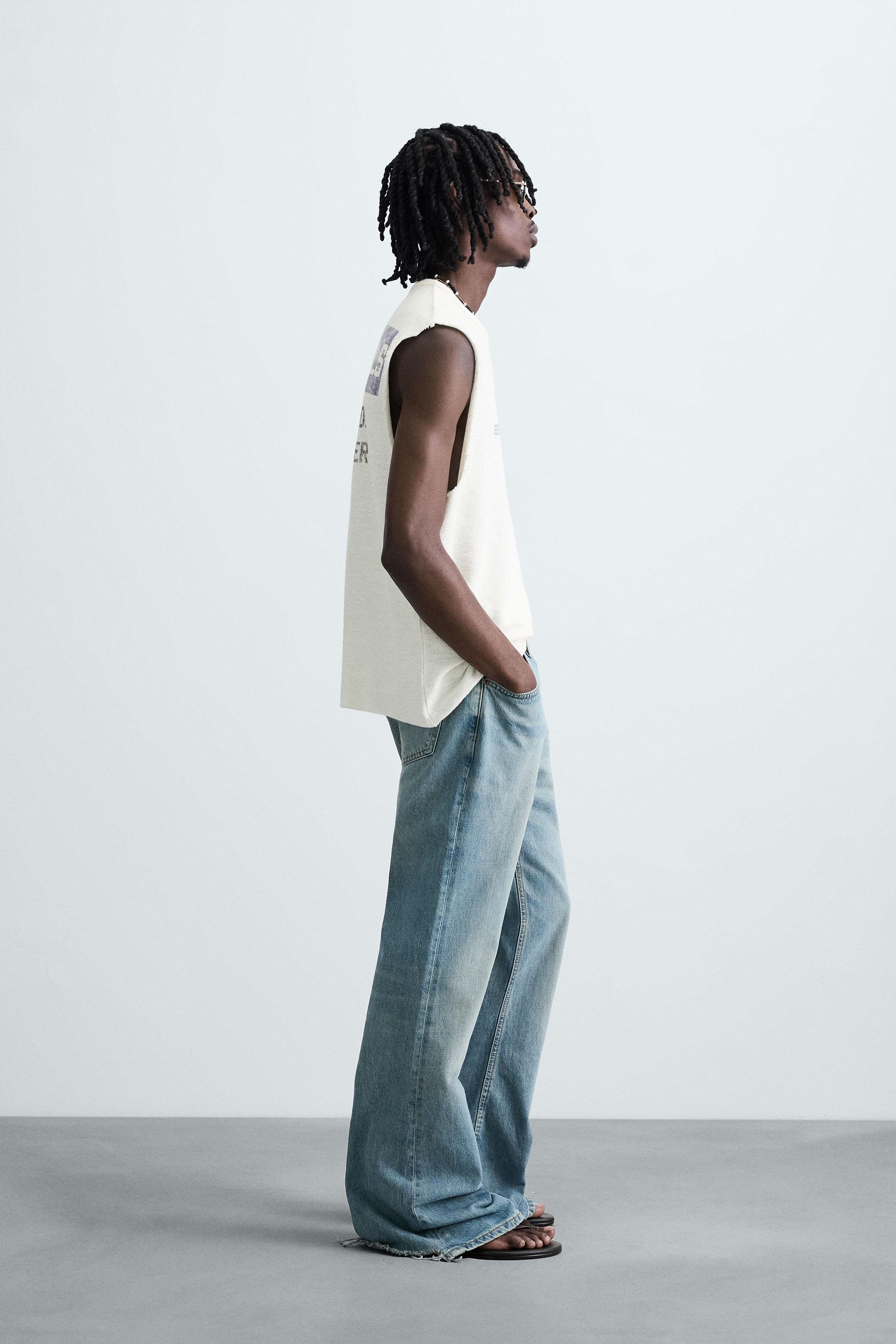 ★ドイツ発*ZARA*新作*ウォッシュ加工プリントニットタンク/R★ 04805422485-p.jpg?ts=1745421822497