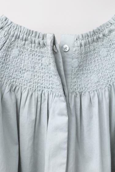 LIMITED EDITION SMOCKED PYJAMA TUNIC - Blue grey by Zara - Image 2