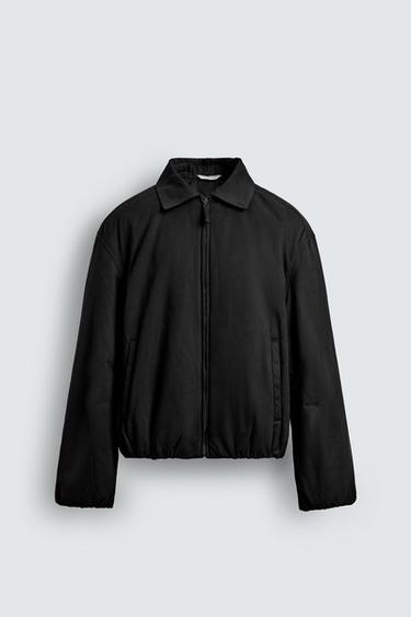 CAZADORA BOXY FIT ESTRUCTURA - Negro de Zara