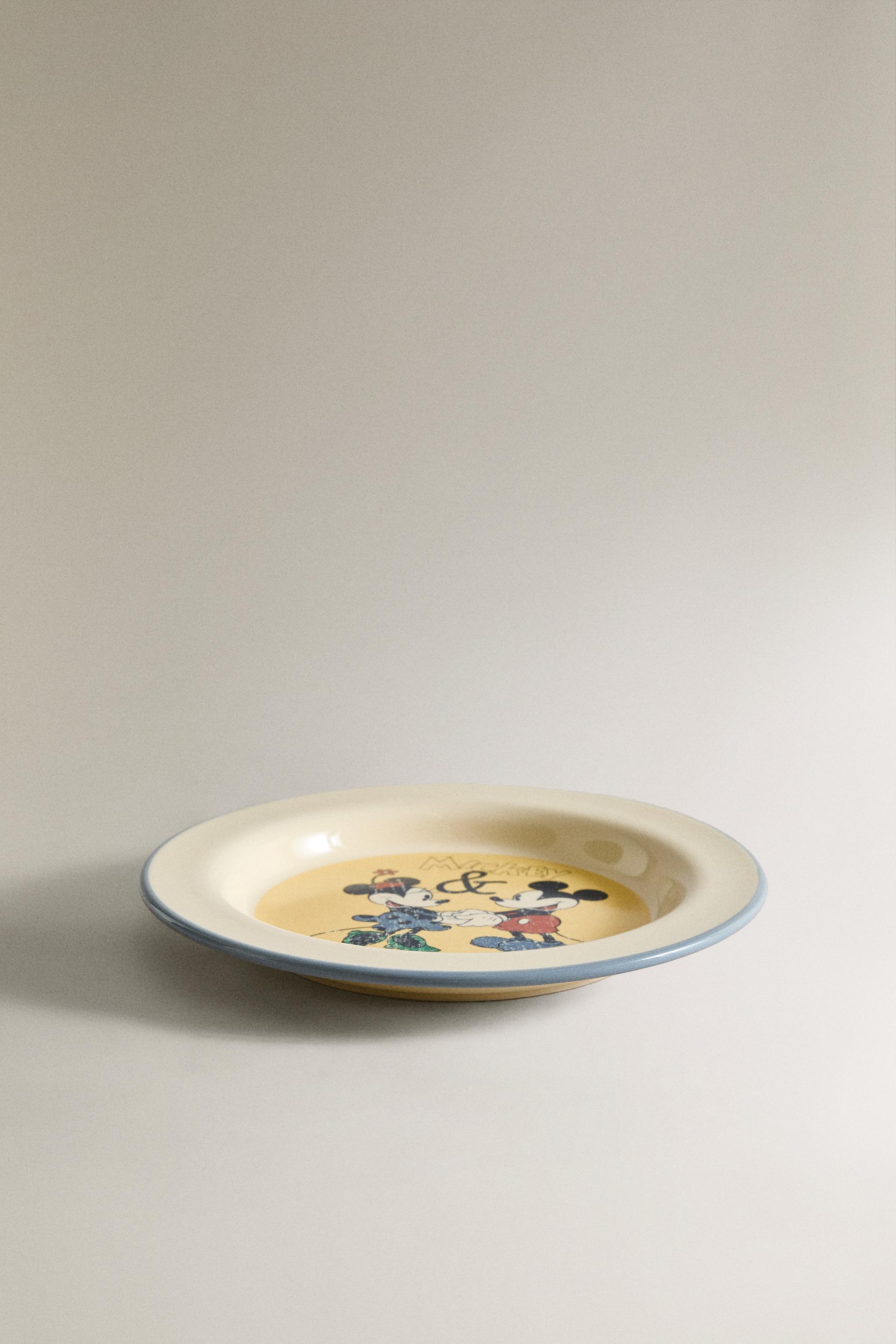 KIDS' CERAMIC MICKEY & MINNIE ©DISNEY PLATE