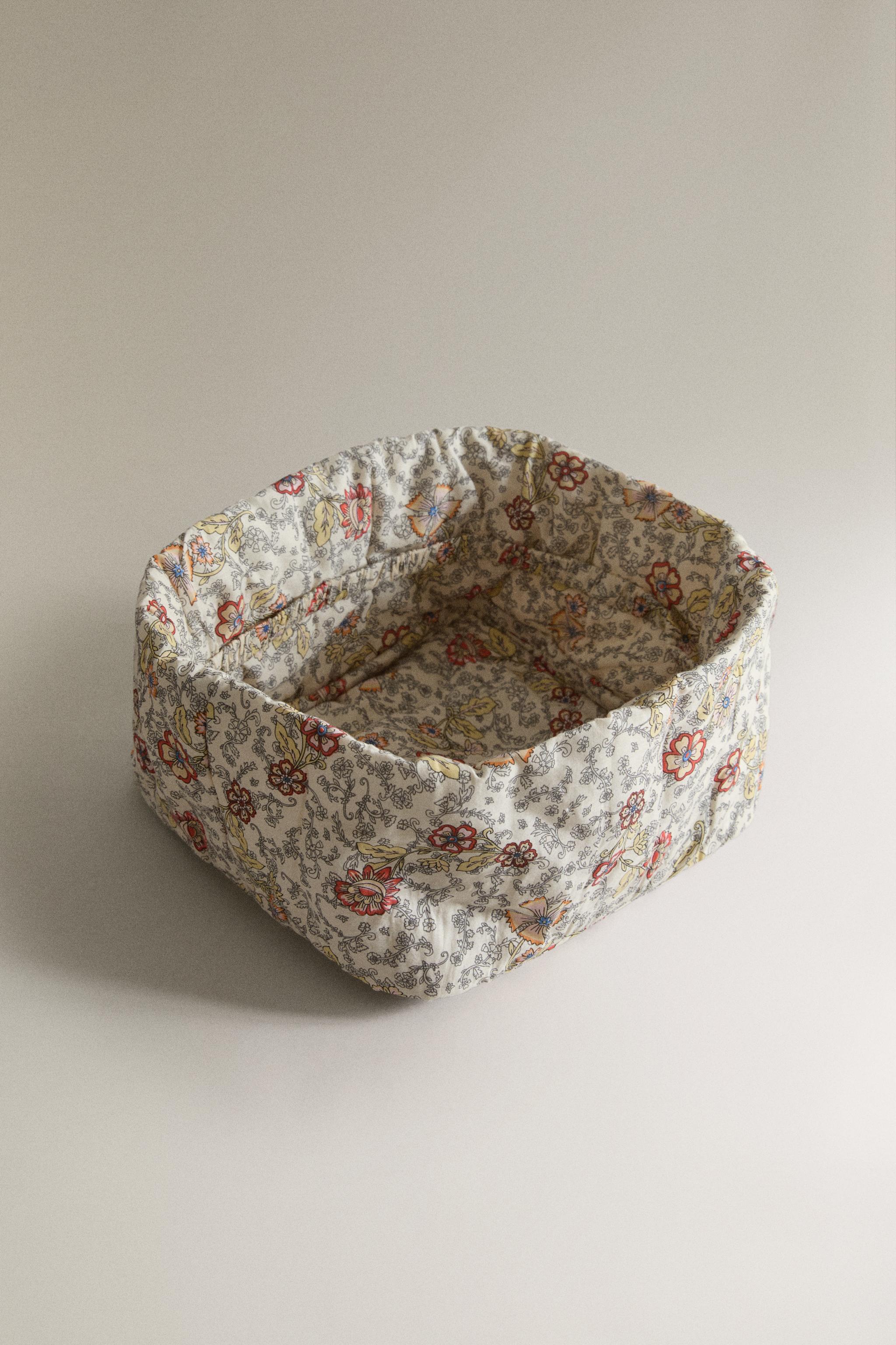 FLORAL BABY ORGANISER — Light beige