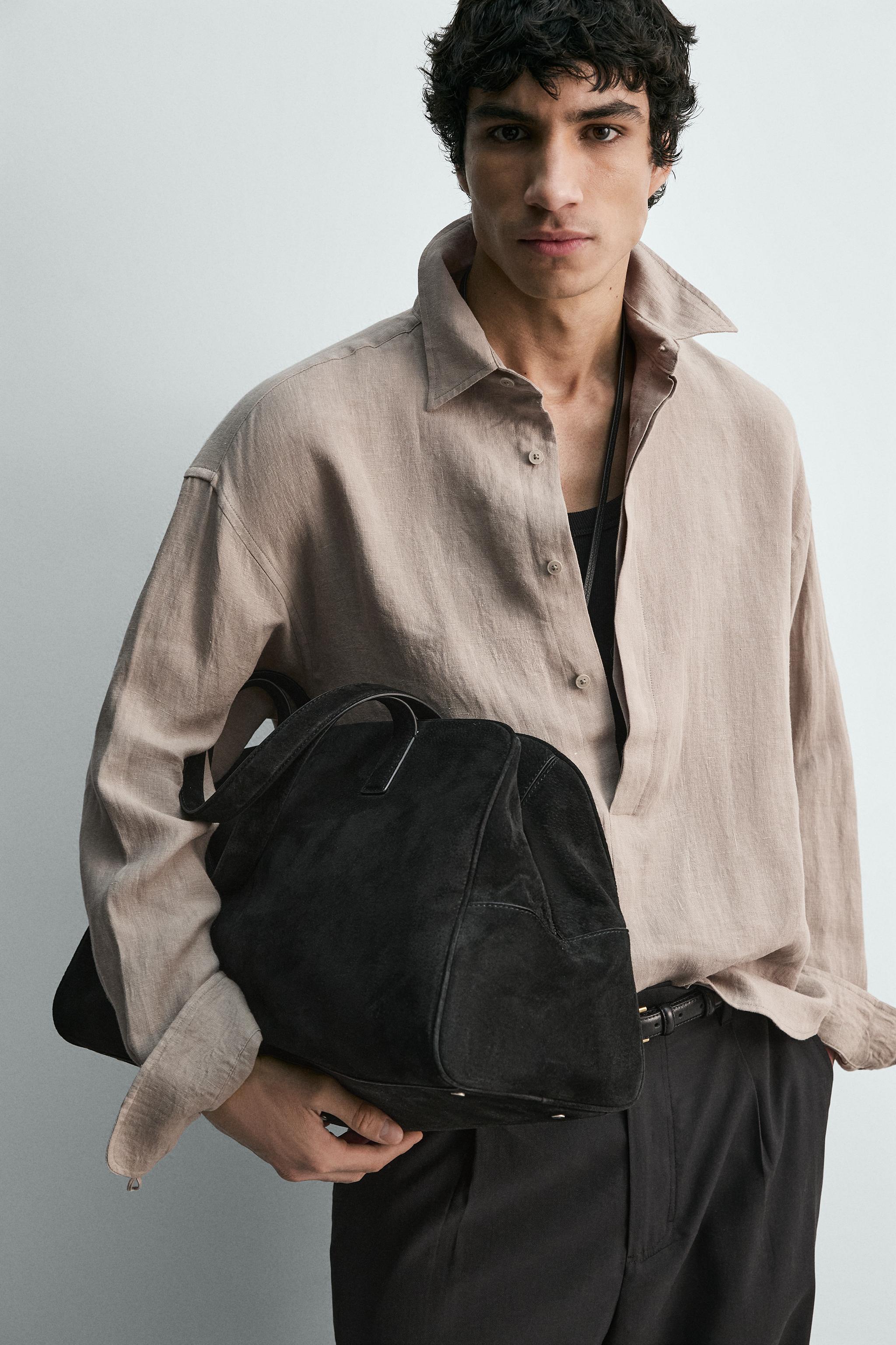 100% LINEN POLO SHIRT - Taupe grey | ZARA South Africa