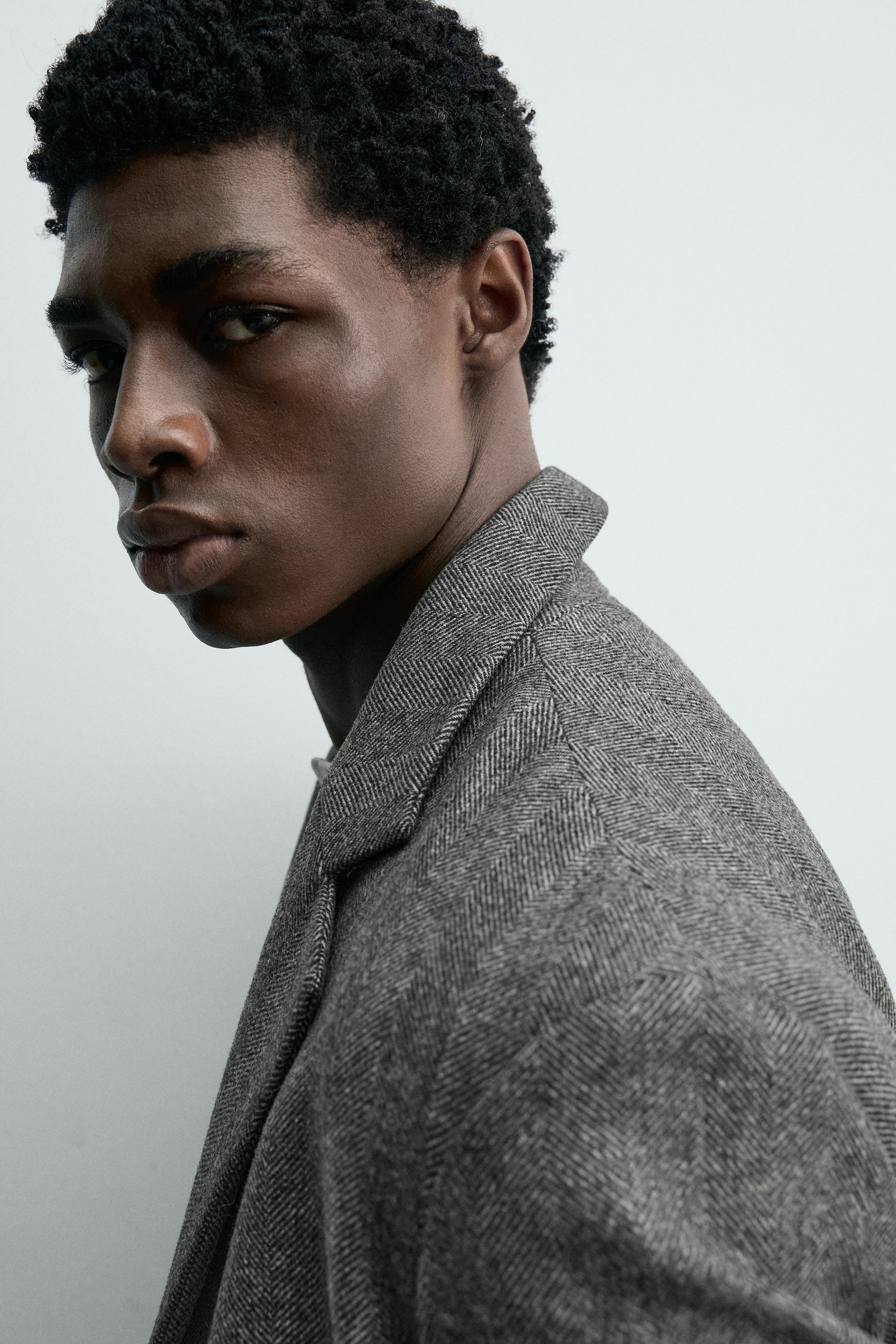 MANTECO®ウール混コート - グレー | ZARA Japan / 日本