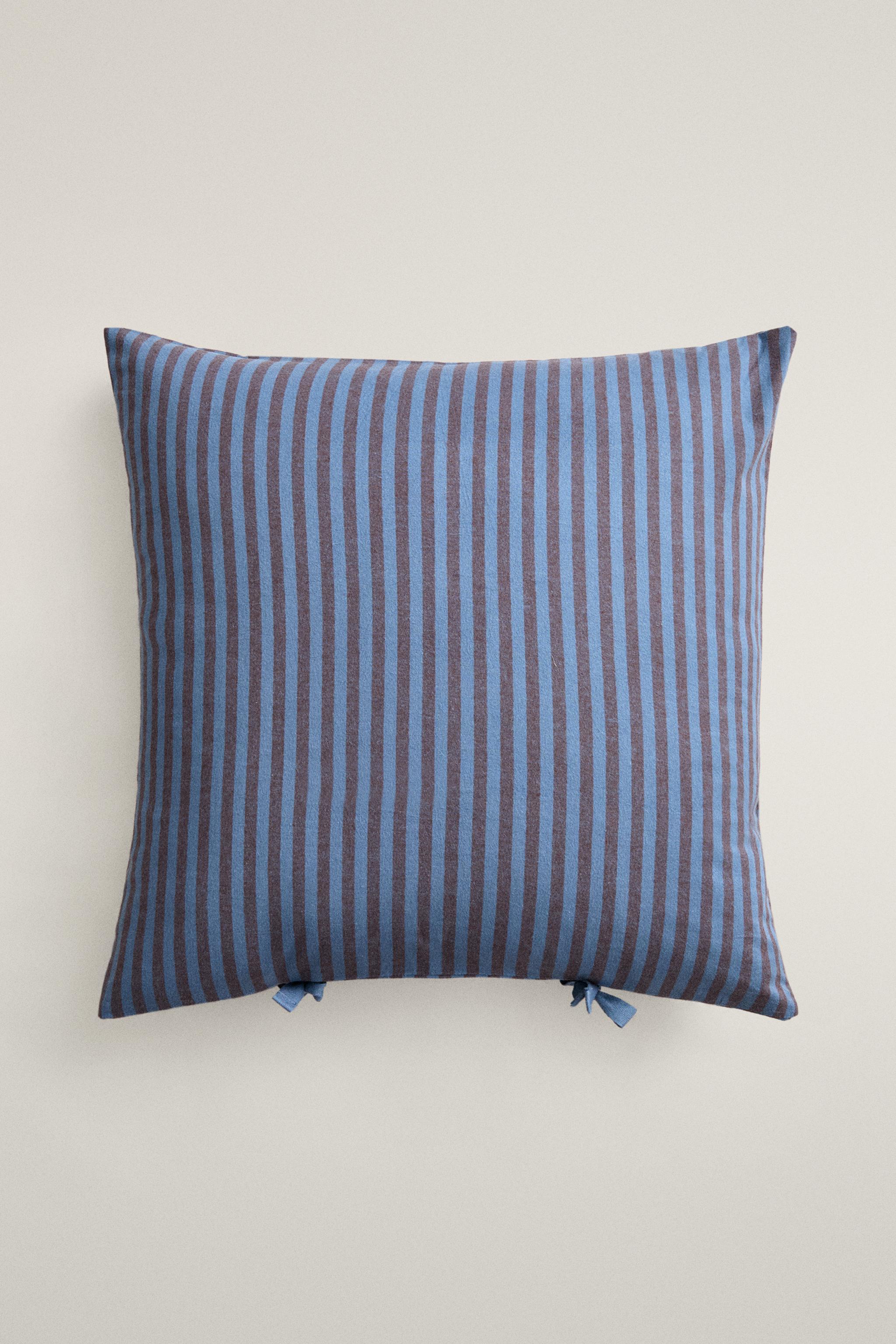 KIDS' REVERSIBLE FLANNEL COTTON PILLOWCASE — Bluish
