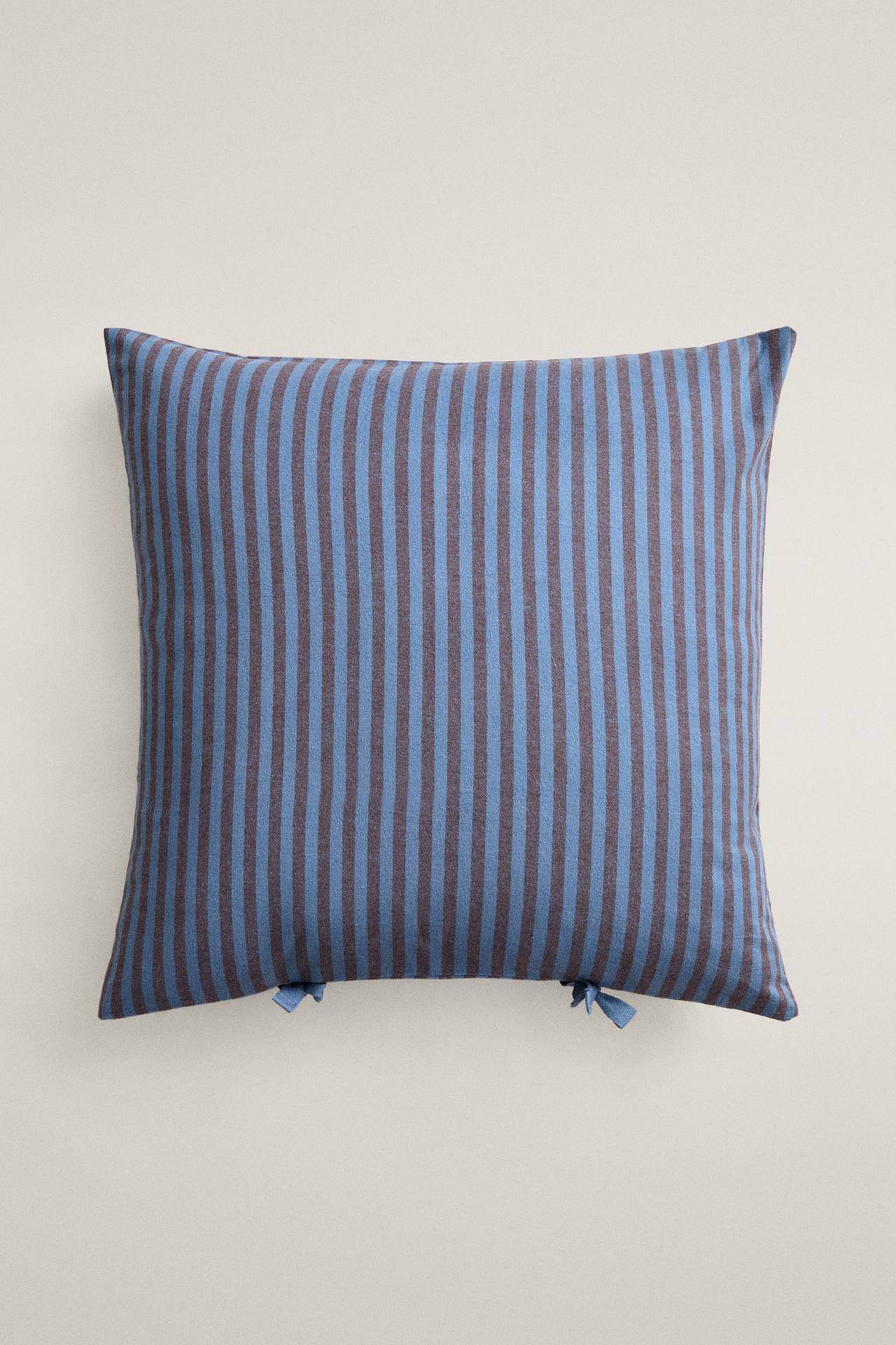 KIDS' REVERSIBLE FLANNEL COTTON PILLOWCASE — Bluish