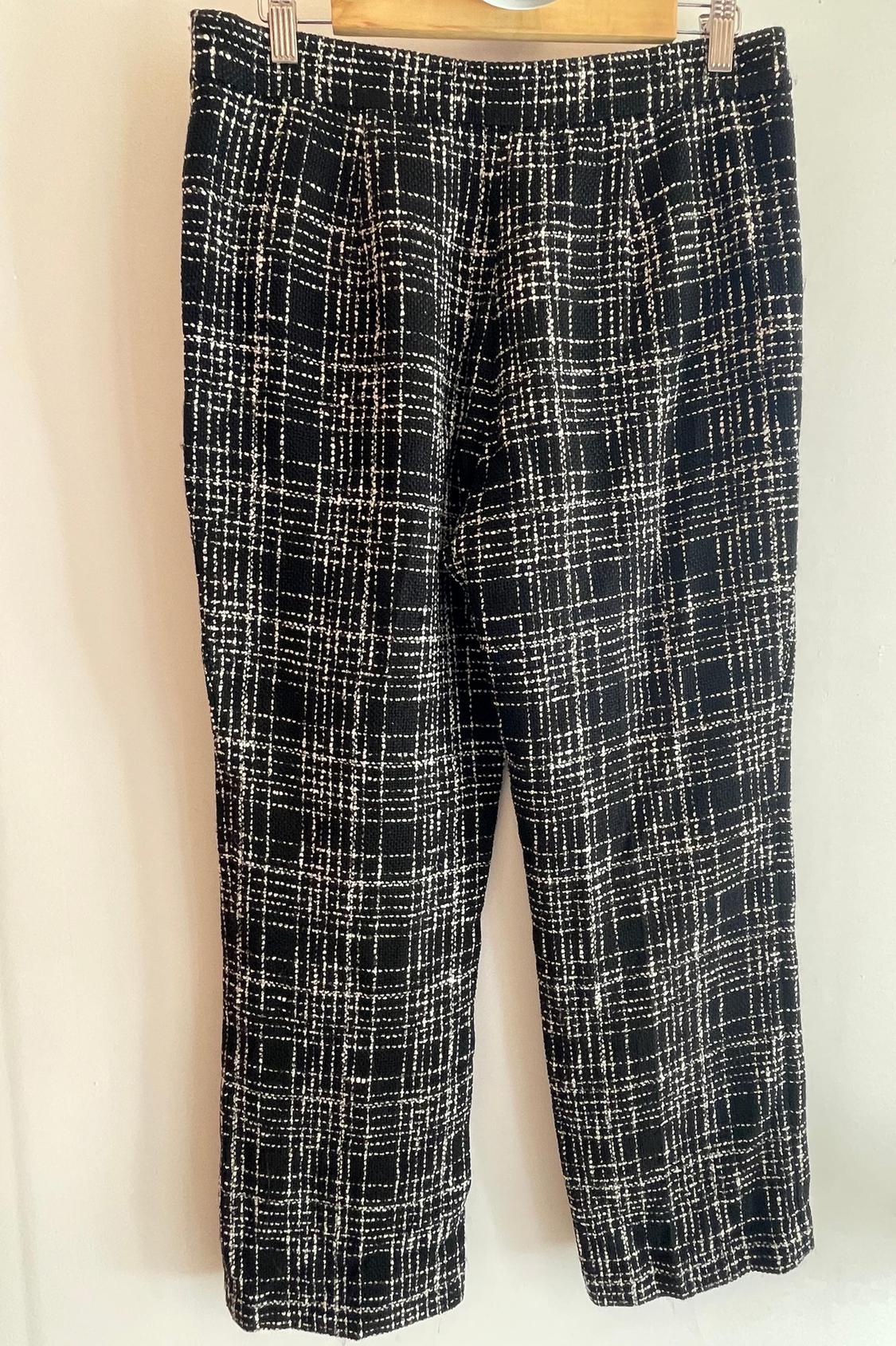 TEXTURED CHECKED TROUSERS - Image 4