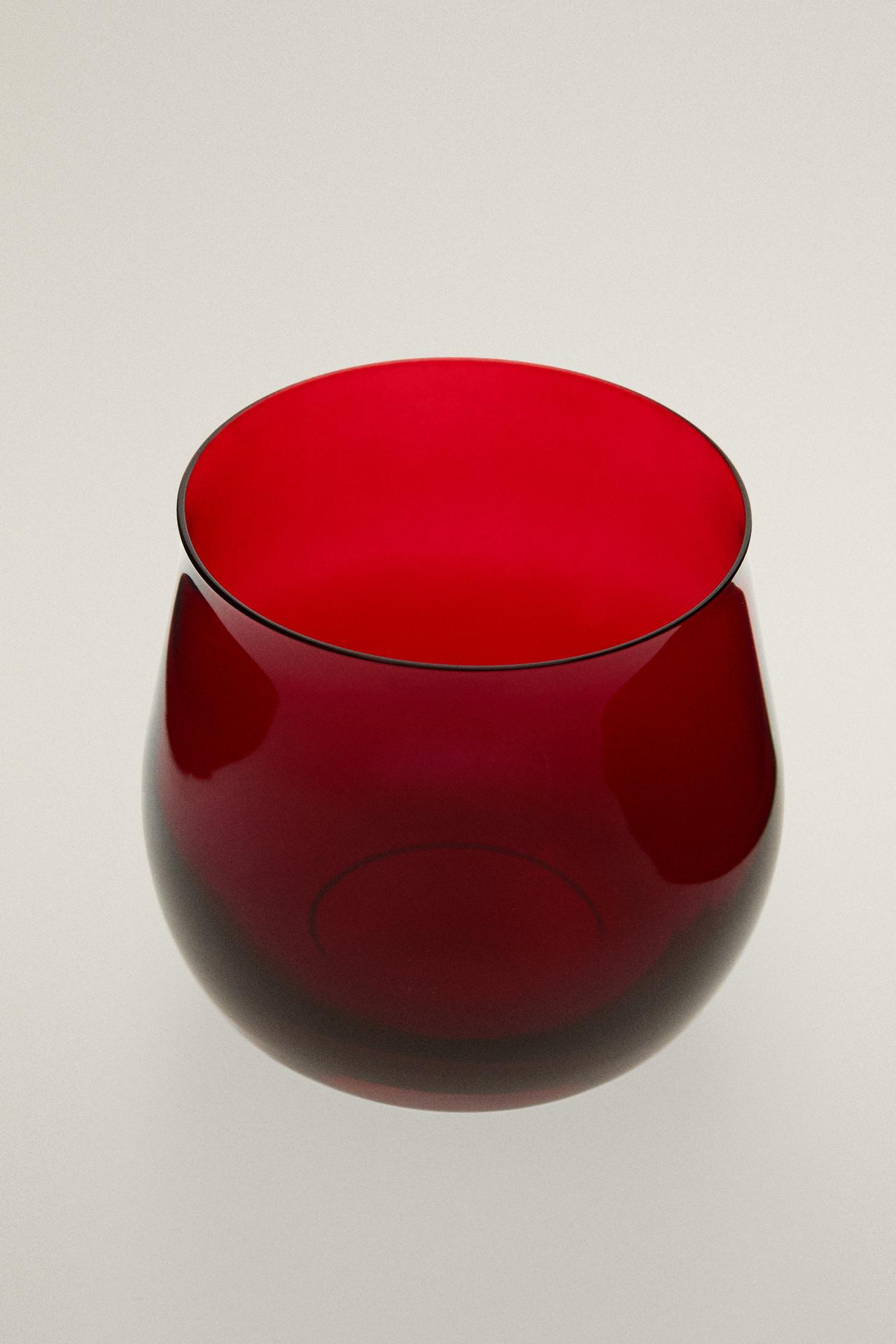 CHRISTMAS GLASS — Red