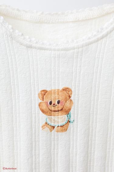BUTTERBEAR © LACE T-SHIRT - White by Zara - Image 2