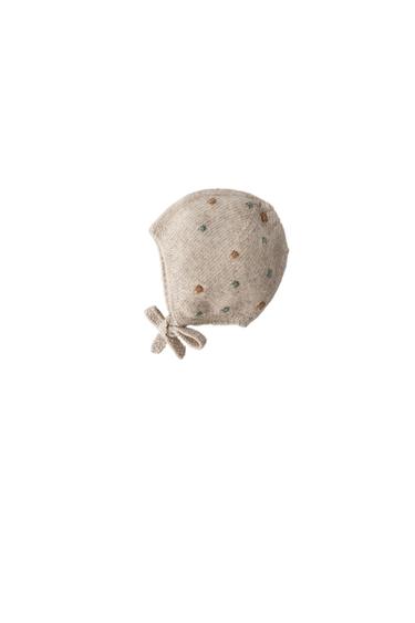 CAPOTA PUNTO BOLITAS - Beige claro de Zara