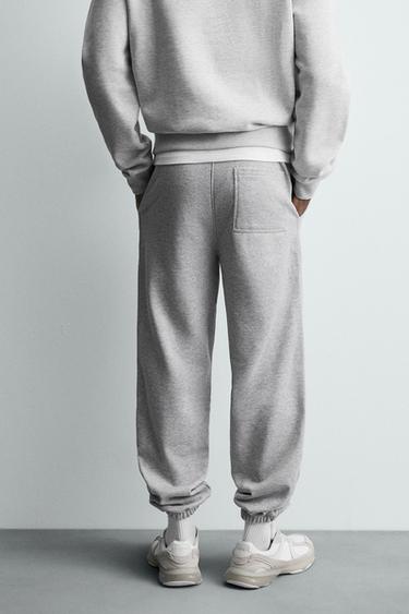 PANTALON JOGGER REGULAR FIT BASIQUE - Gris chiné de Zara - Image 2