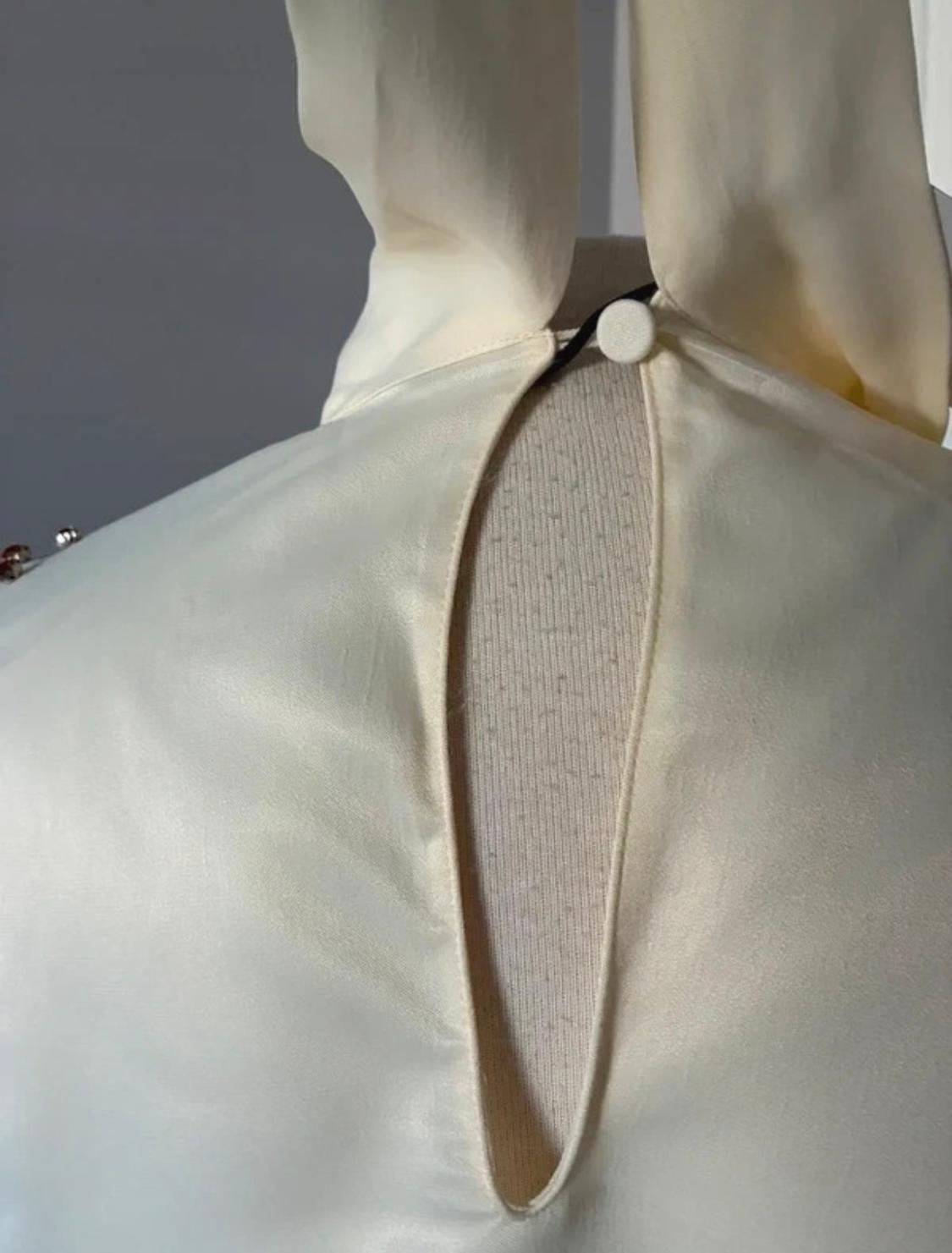 SATIN BLOUSE WITH RHINESTONES - Image 6
