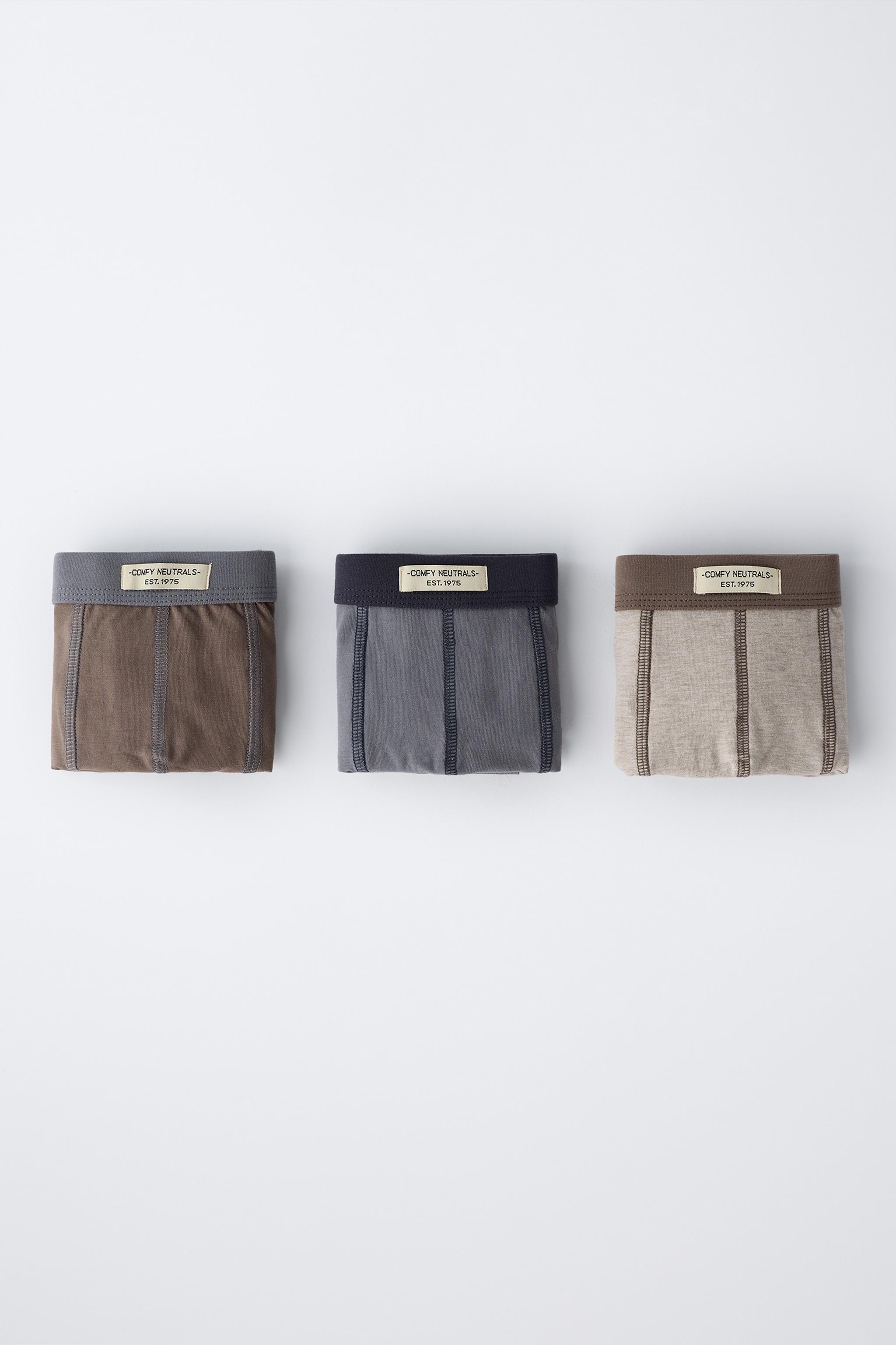 3-6 YEARS/ THREE-PACK OF BOXERS WITH LABEL