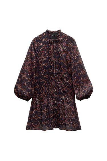 SHORT PRINTED DRESS